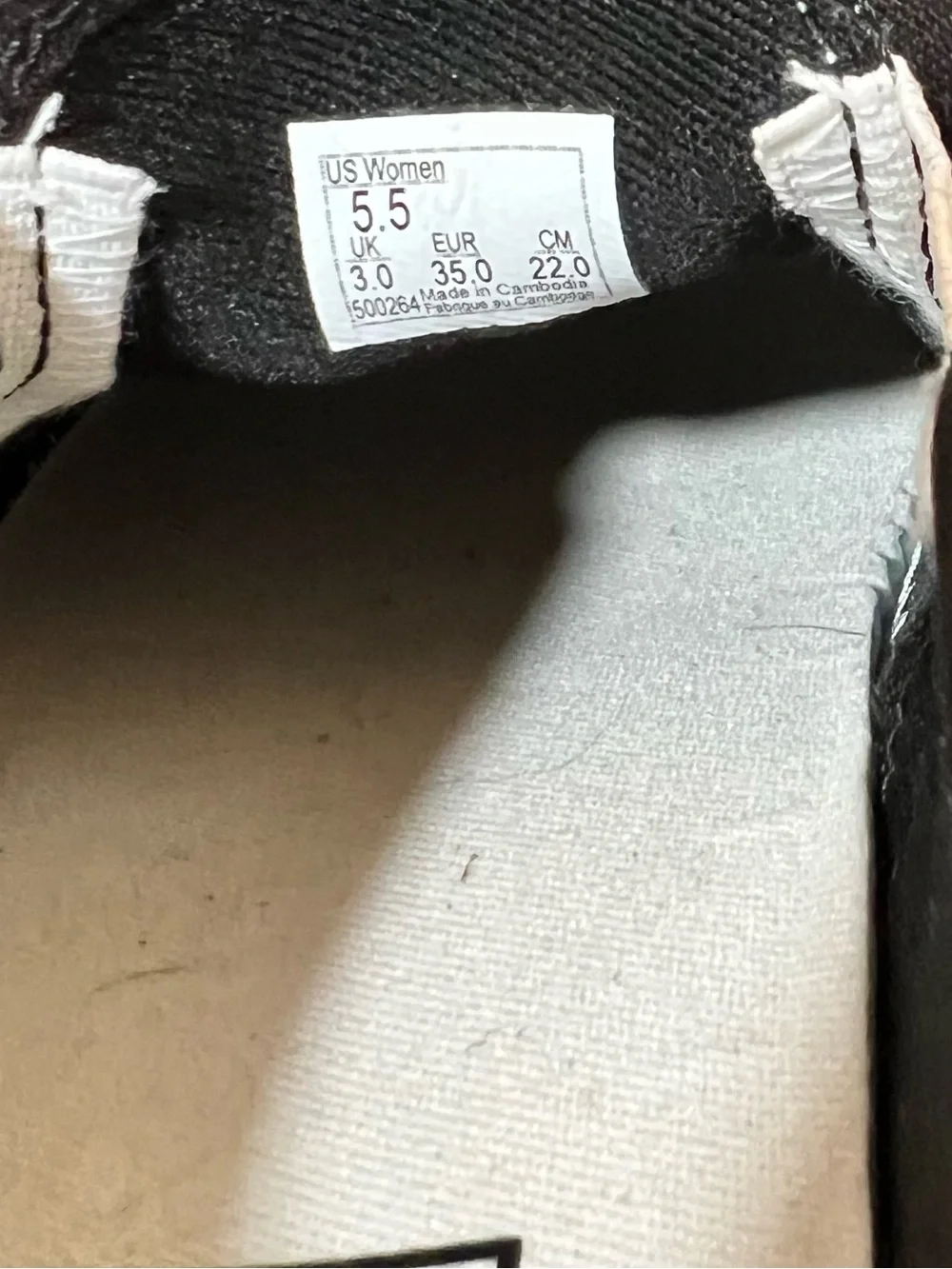 Vans Black Canvas Slip-On Shoes with White Sole